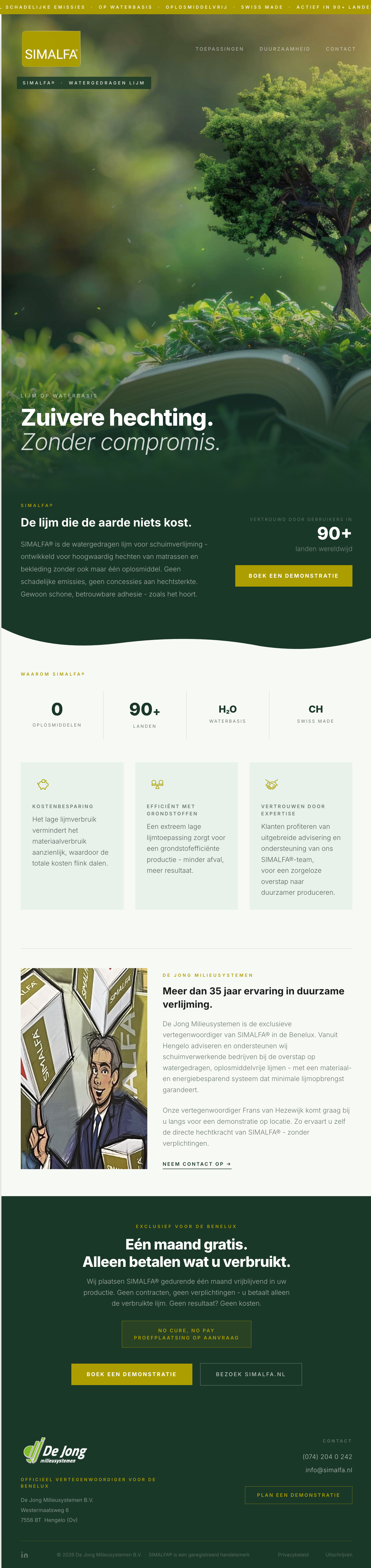 Full preview of the SIMALFA newsletter design