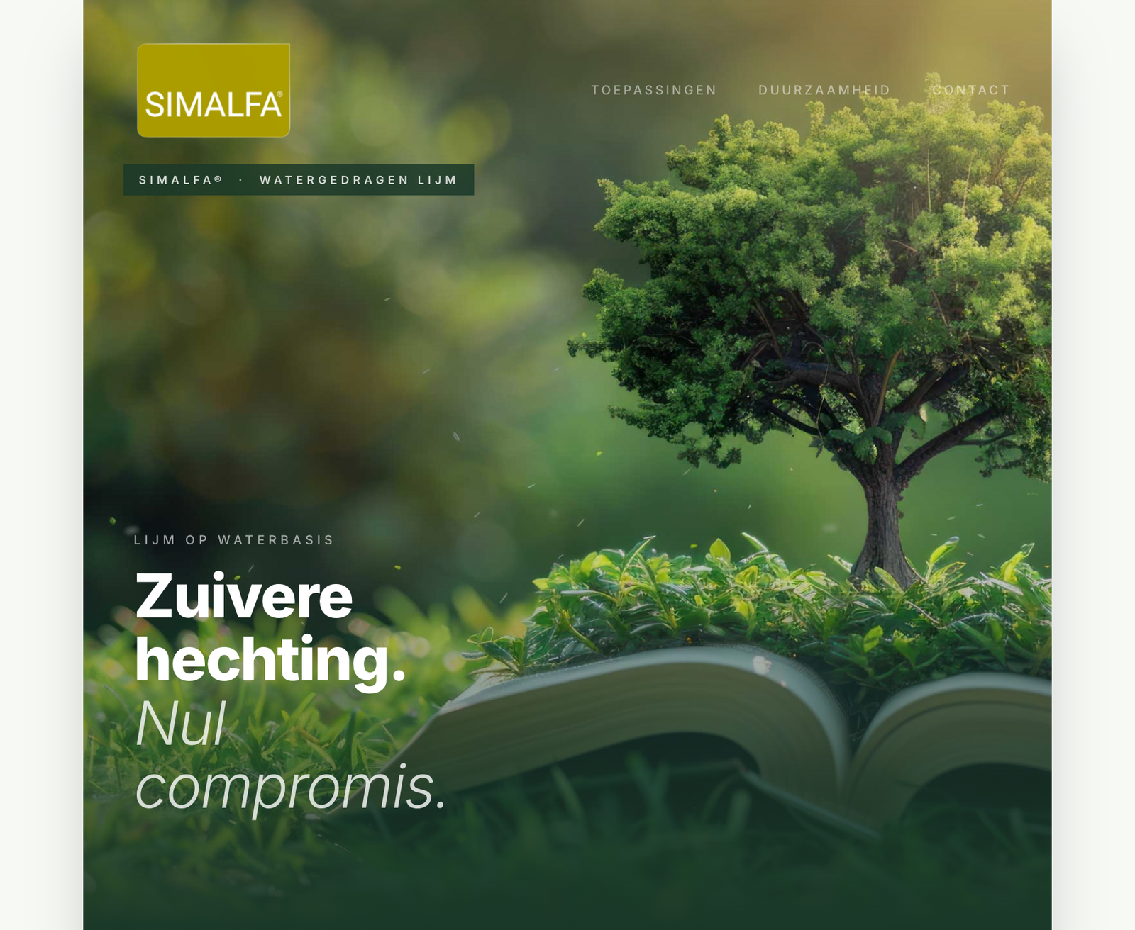 SIMALFA newsletter hero section